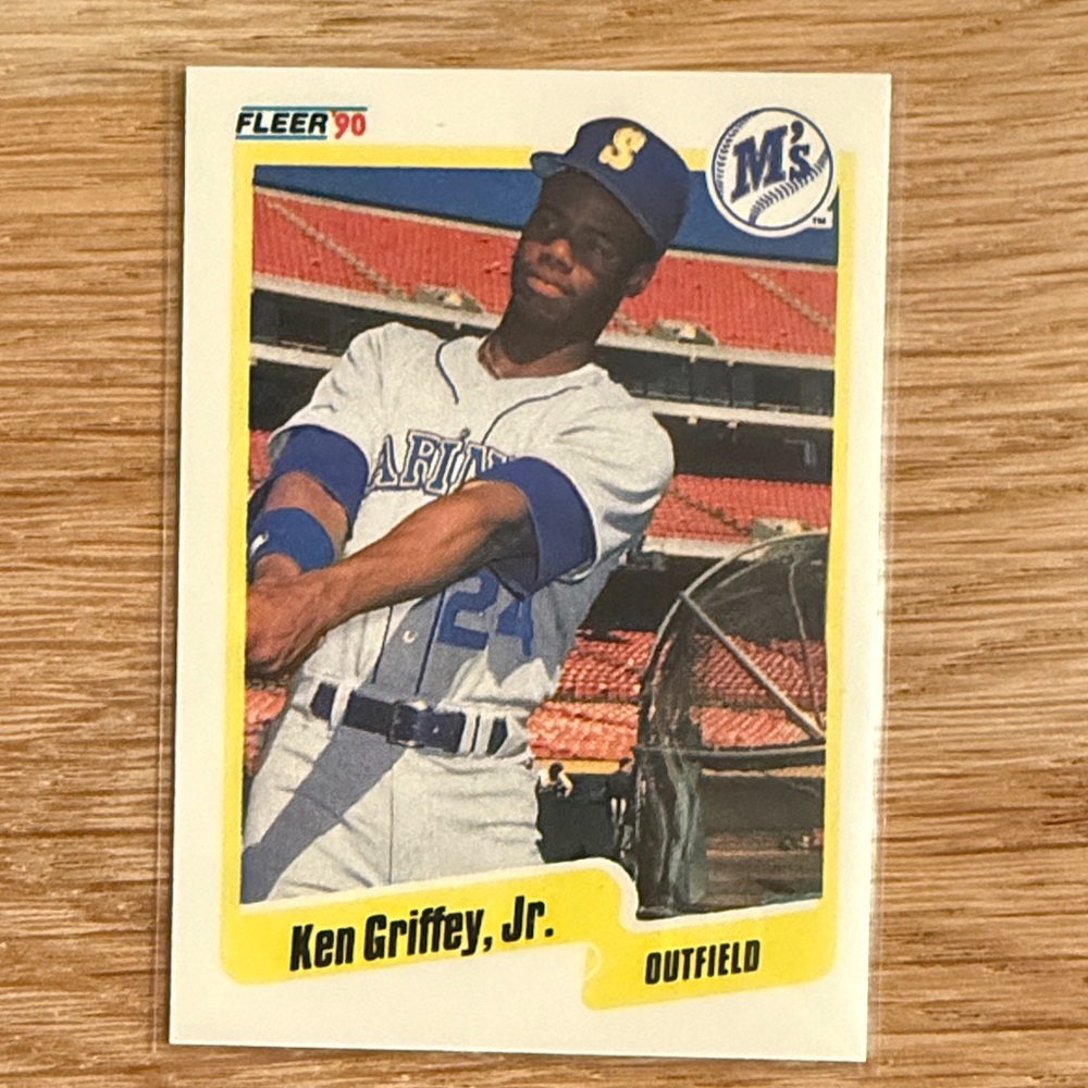 Fleer 1990 Ken Griffey Jr. Rookie Style Baseball Card - Seattle Mariners